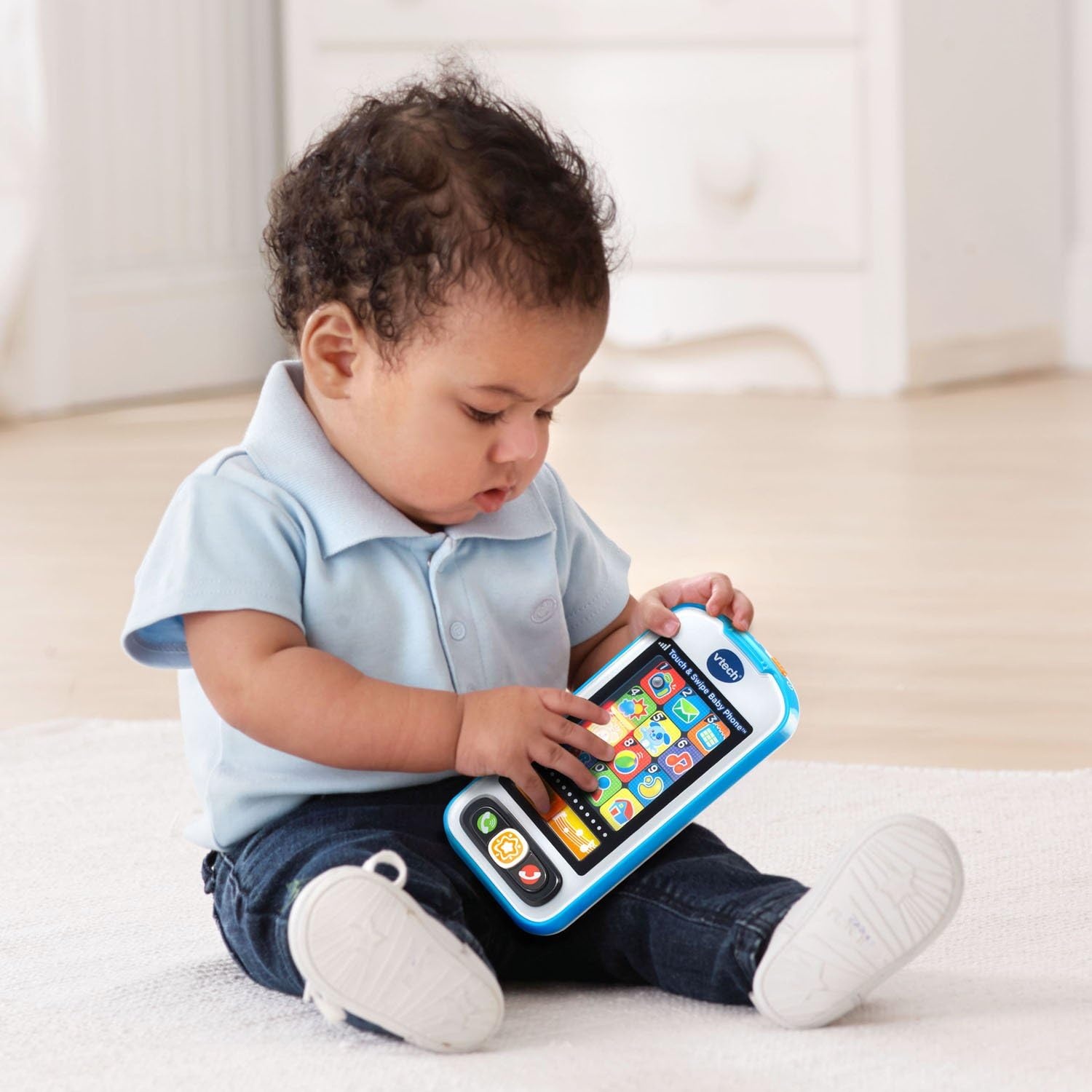 image:imageVTech Touch and Swipe Baby Phone BlueBlue