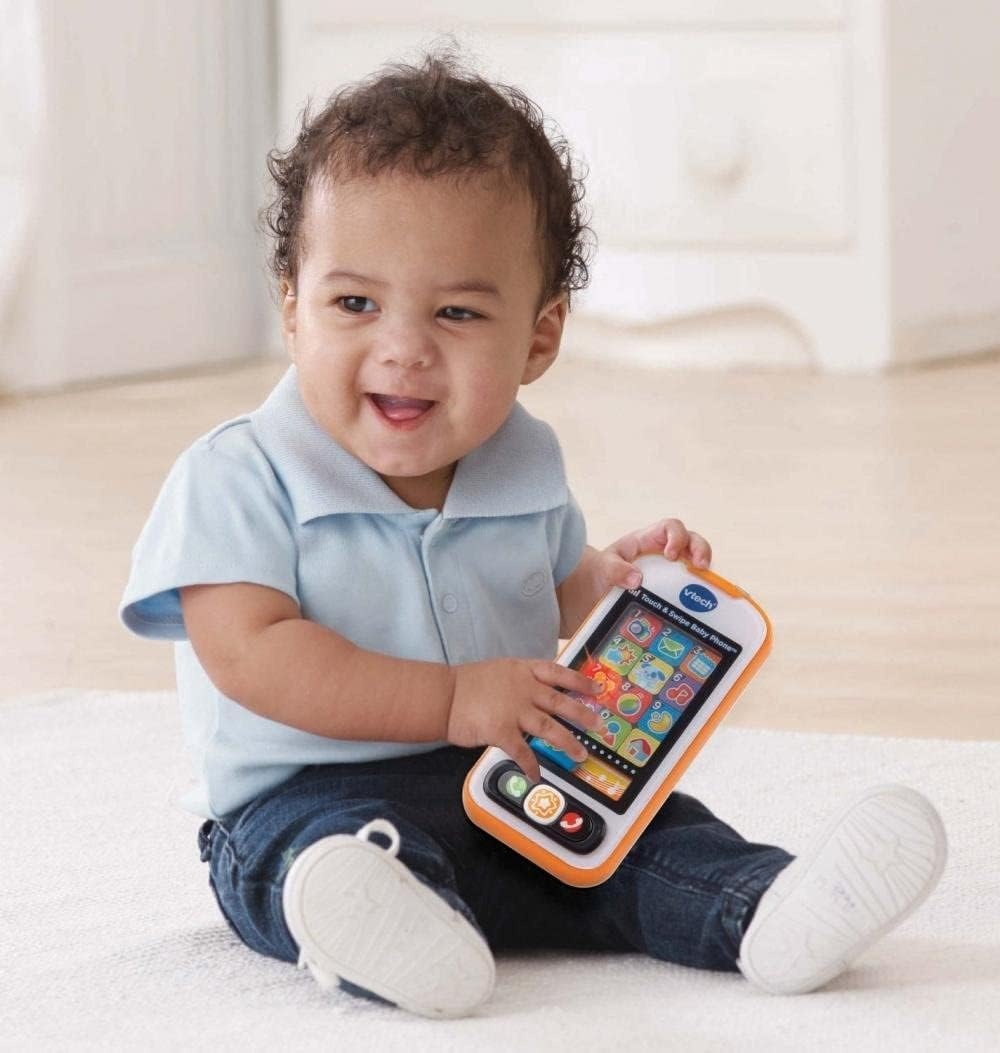 image:imageVTech Touch and Swipe Baby Phone BlueOrange