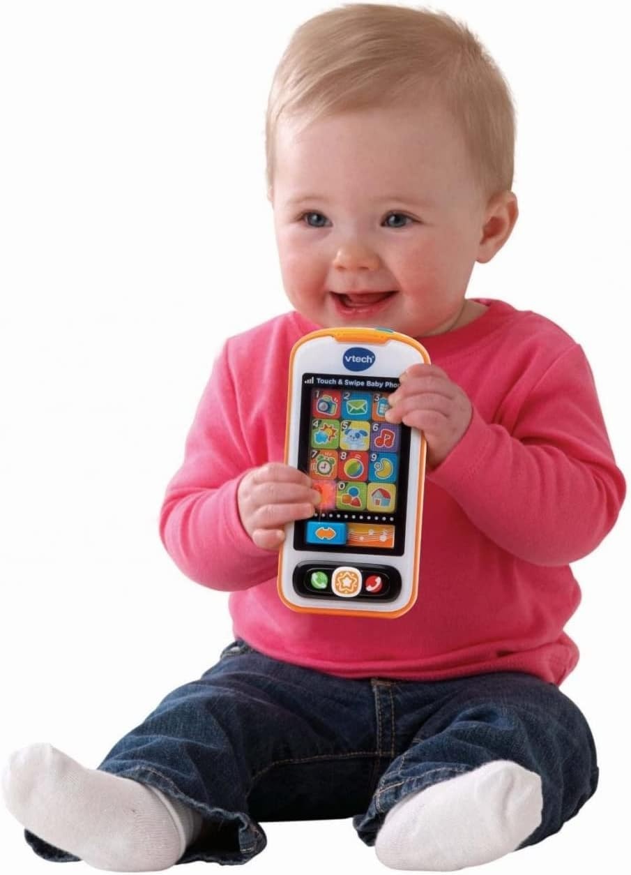 image:imageVTech Touch and Swipe Baby Phone BlueOrange
