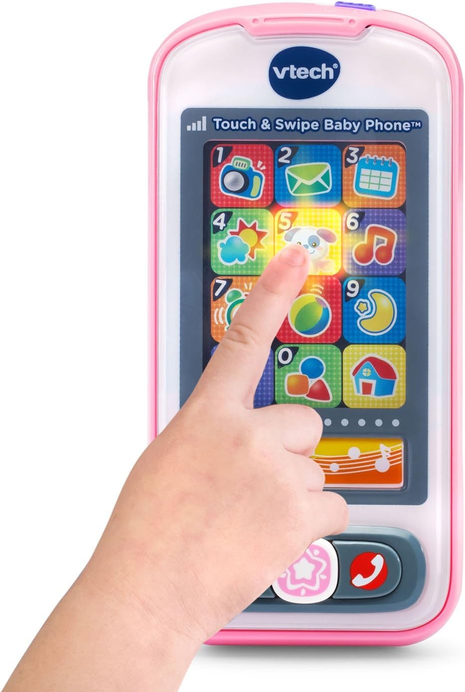 image:imageVTech Touch and Swipe Baby Phone BluePink1