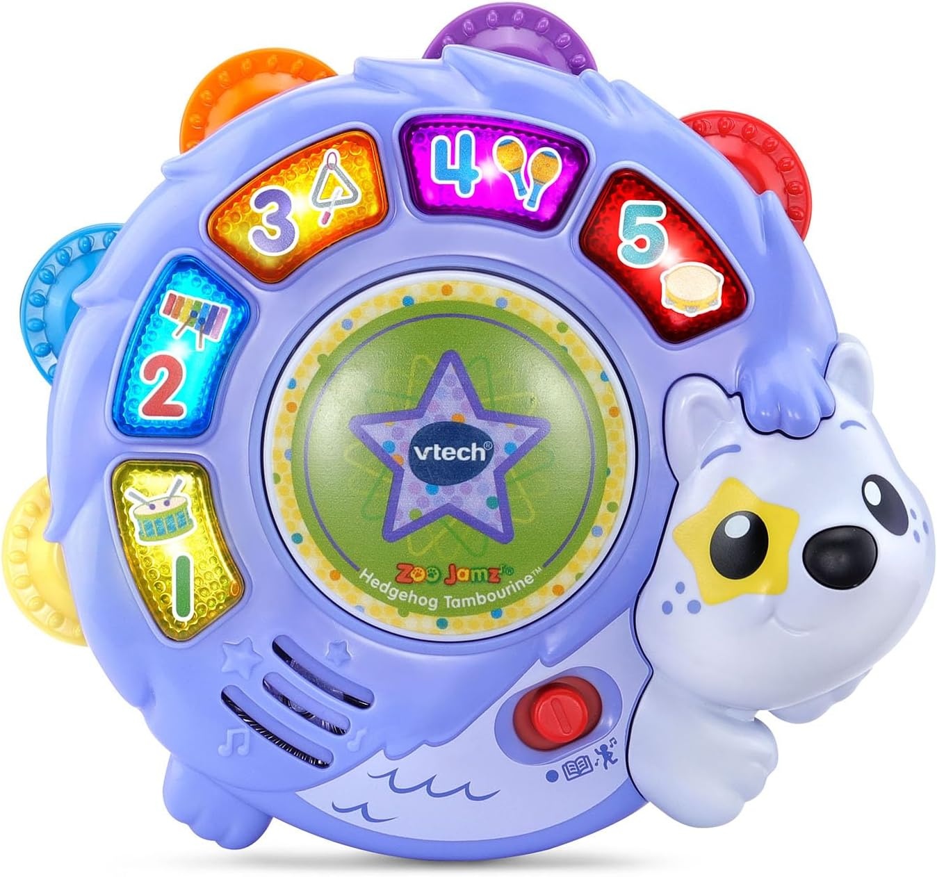 image:imageVTech Zoo Jamz Hedgehog Tambourine with Instruments and Games