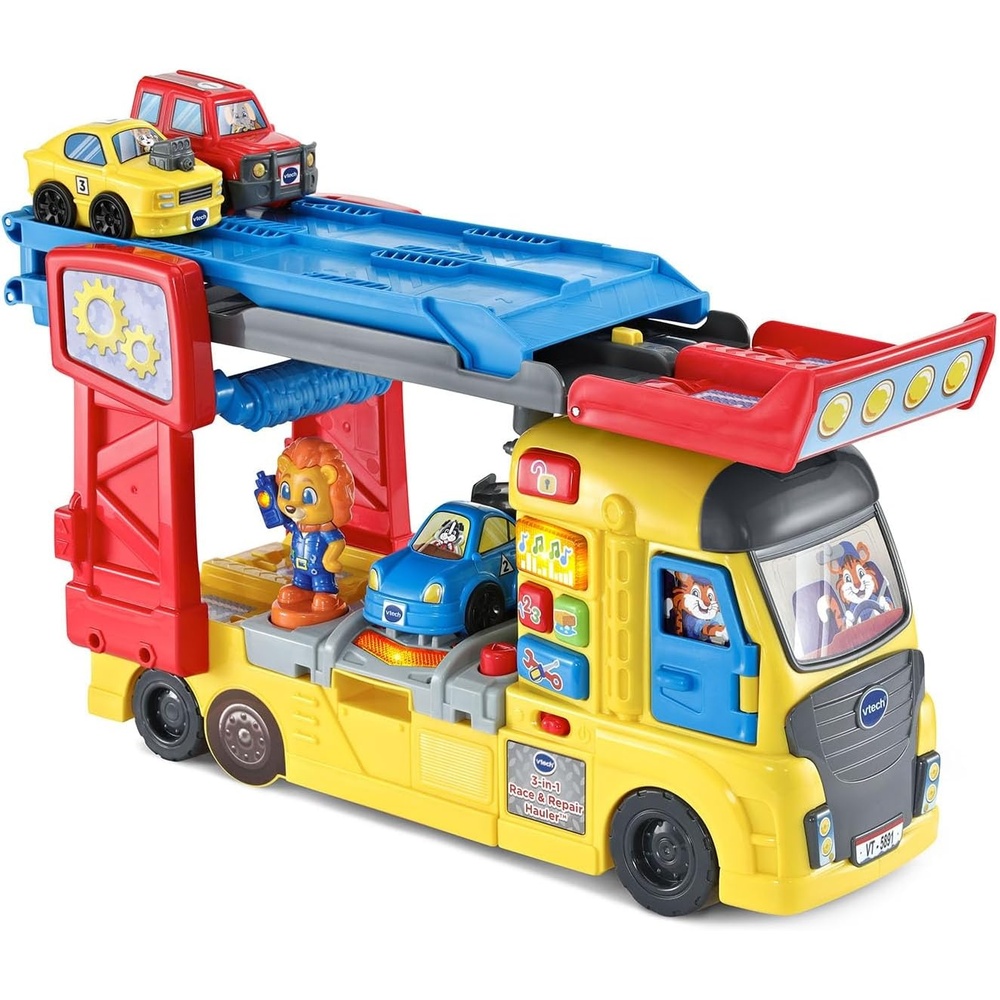 image:imageVTech 3in1 Race and Repair Hauler Interactive Toddler Toy