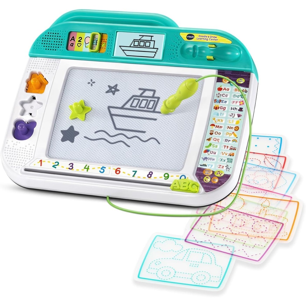 image:imageVTech Doodle and Draw Learning Center with Stencils and Stamps for Kids