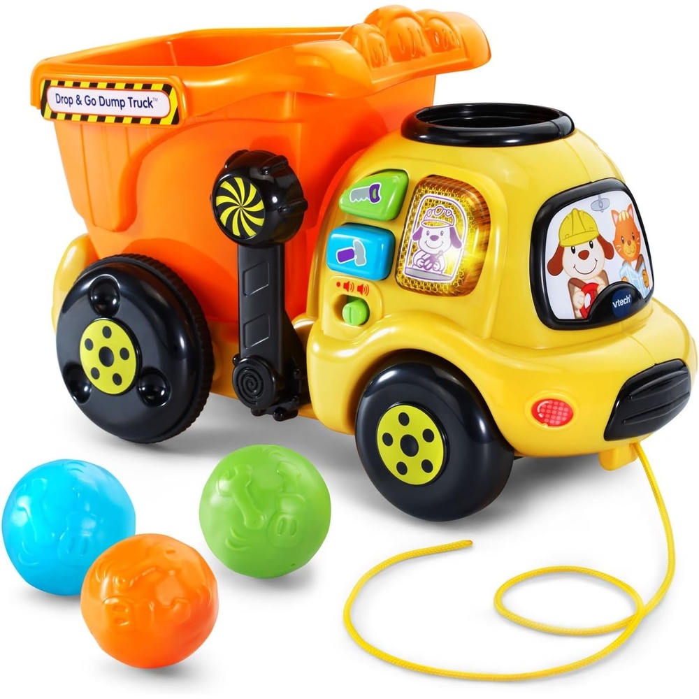 image:imageVTech Drop and Go Dump Truck YellowOrange