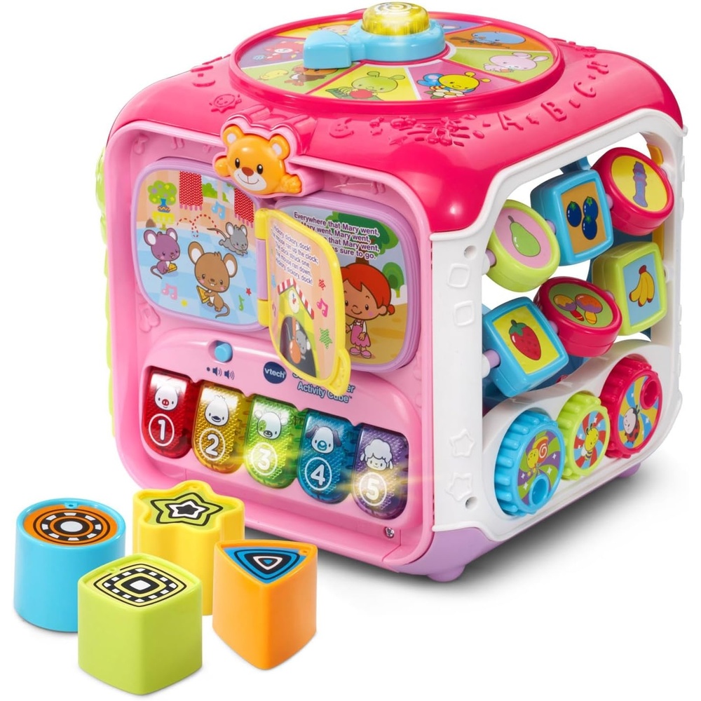 image:imageVTech Sort and Discover Activity Cube Frustration Free Packaging RedPink
