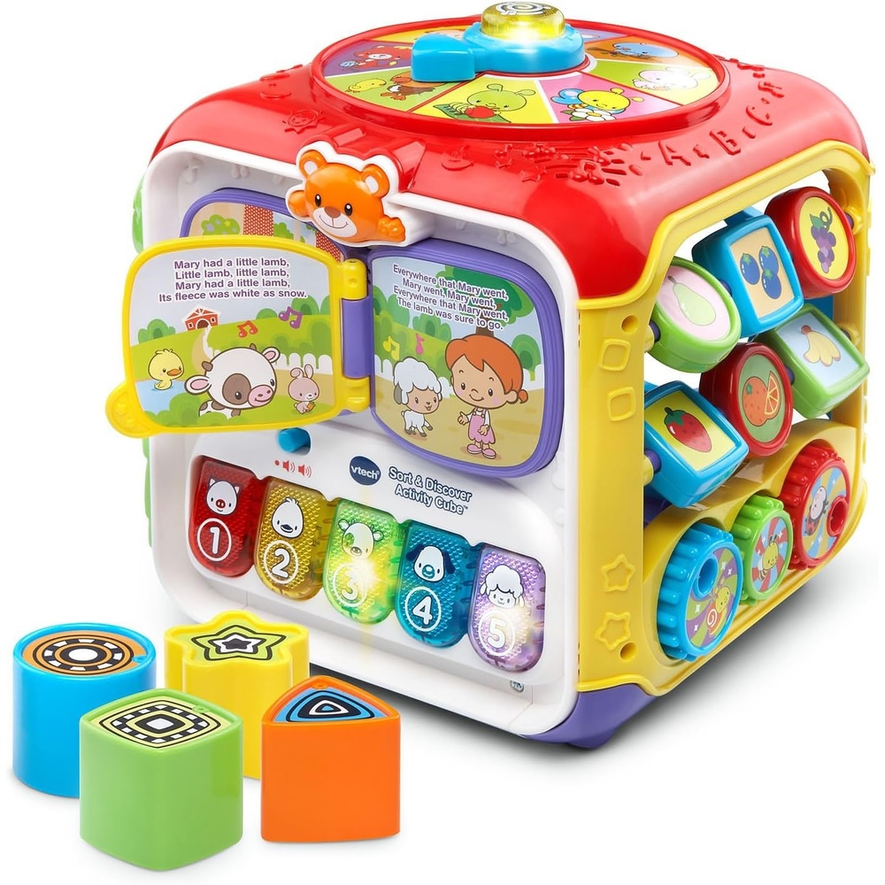 image:imageVTech Sort and Discover Activity Cube Frustration Free Packaging RedRed