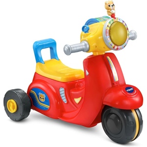 VTech 2-in-1 Map and Go Scooter for Toddlers, Pink(Red)