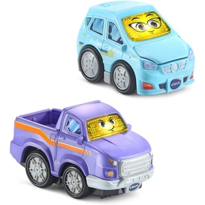 VTech Go! Go! Smart Wheels Family Adventure 2-Pack(Tough Truck and Family Car)