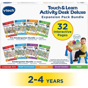 VTech Touch and Learn Activity Desk Deluxe Expansion Pack for Pre-K(Vtech Activity Desk)