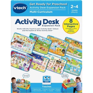 VTech Touch and Learn Activity Desk Deluxe Expansion Pack for Preschoolers(Get Ready for Preschool)