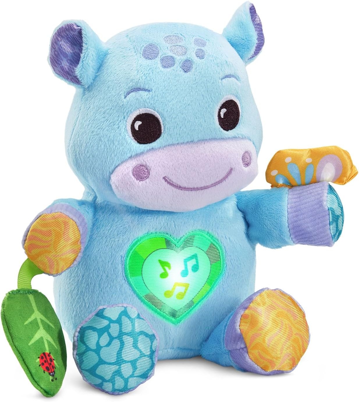 image:imageVTech Baby HugaHippo Musical Plush Toy with Lights and Textures Blue