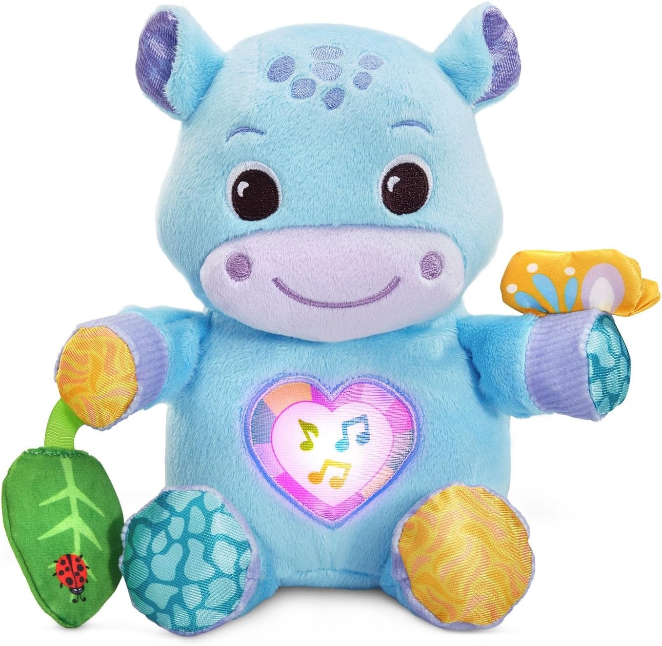 image:imageVTech Baby HugaHippo Musical Plush Toy with Lights and Textures Blue