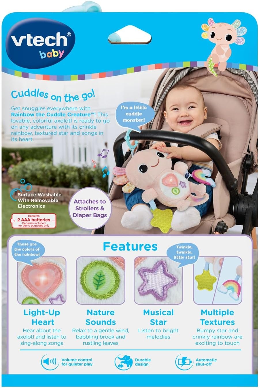 image:imageVTech Baby Rainbow the Cuddle Creature Crib Hanging Toy
