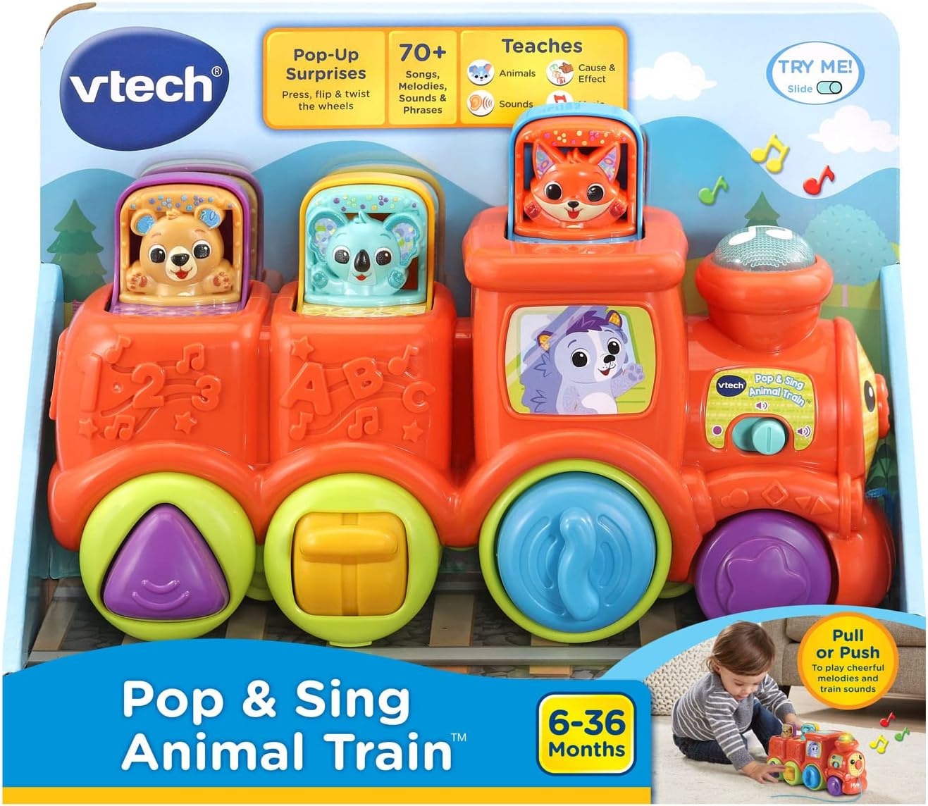 image:imageVTech Pop and Sing Animal Train