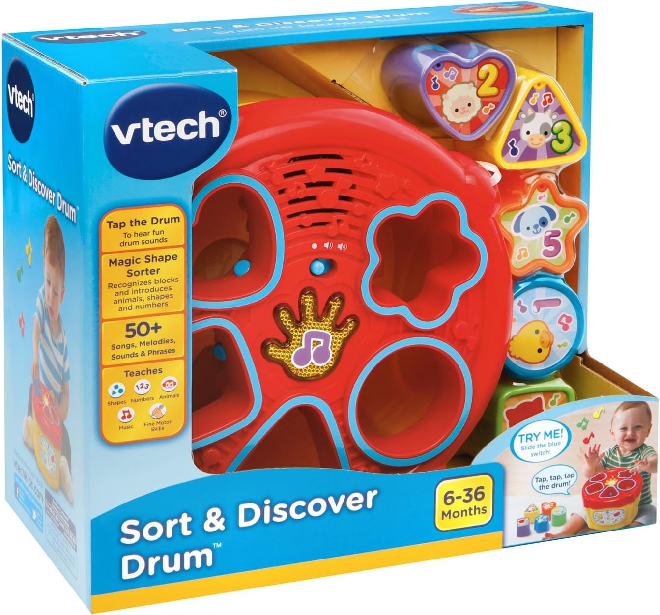 image:imageVTech Sort and Discover Drum Yellow