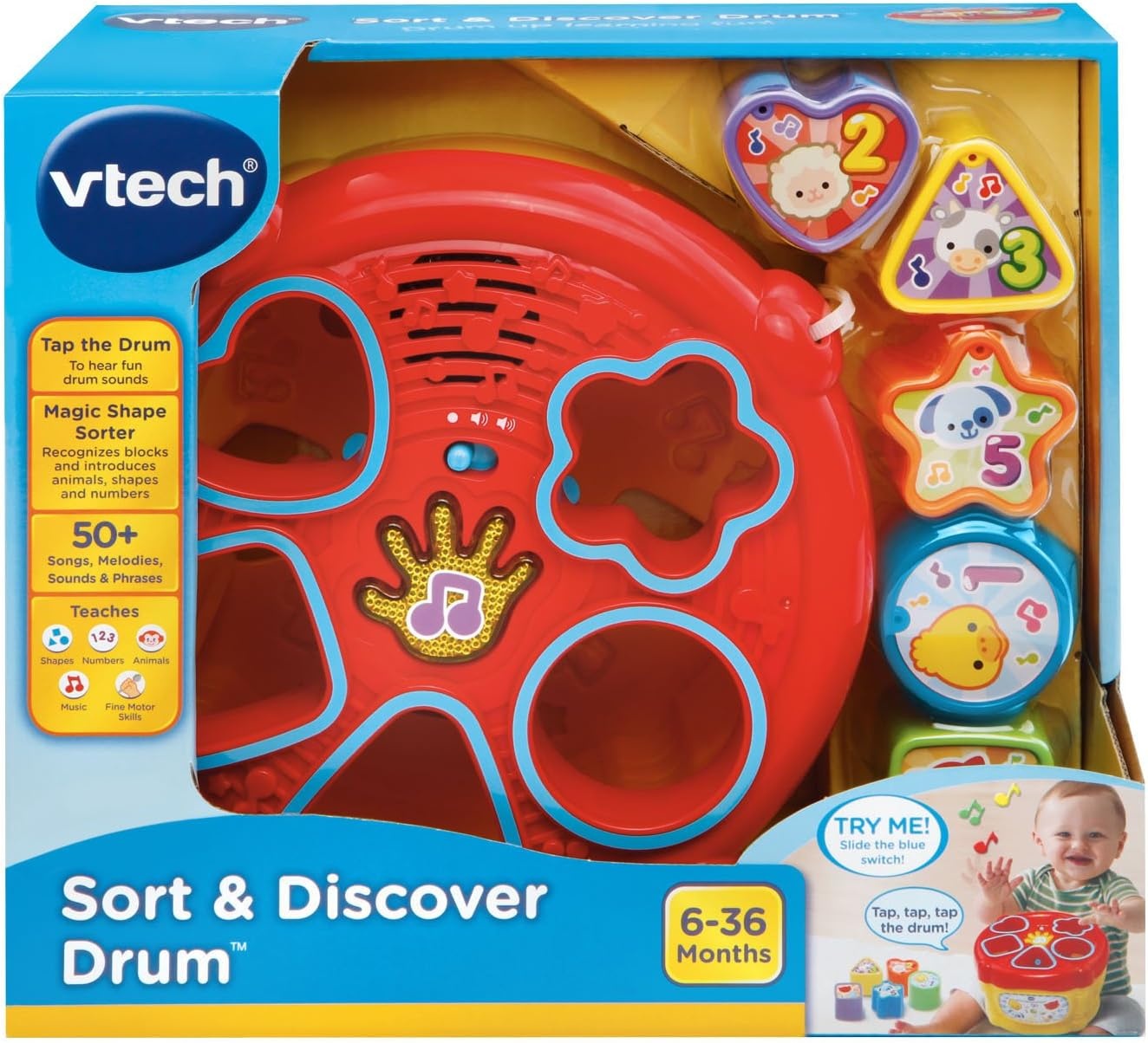 image:imageVTech Sort and Discover Drum Yellow